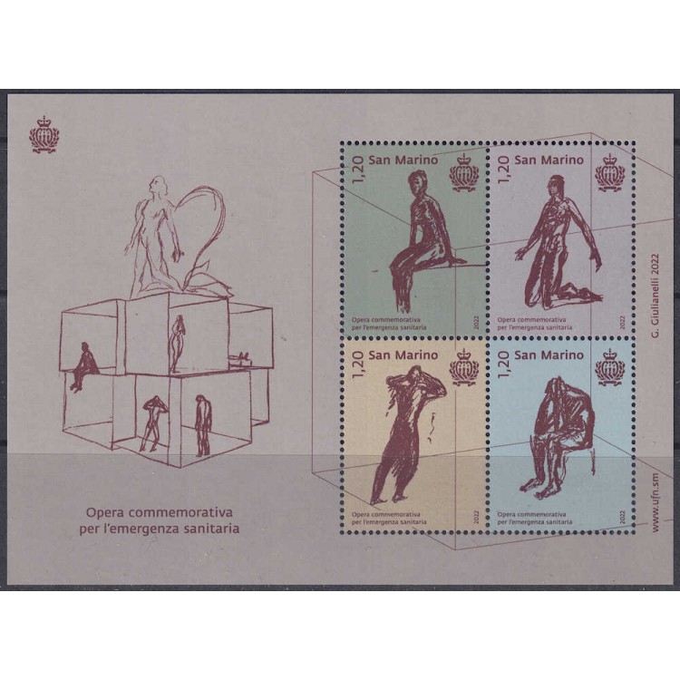 SAN MARINO 2022 Health Emergency s/s MNH**
