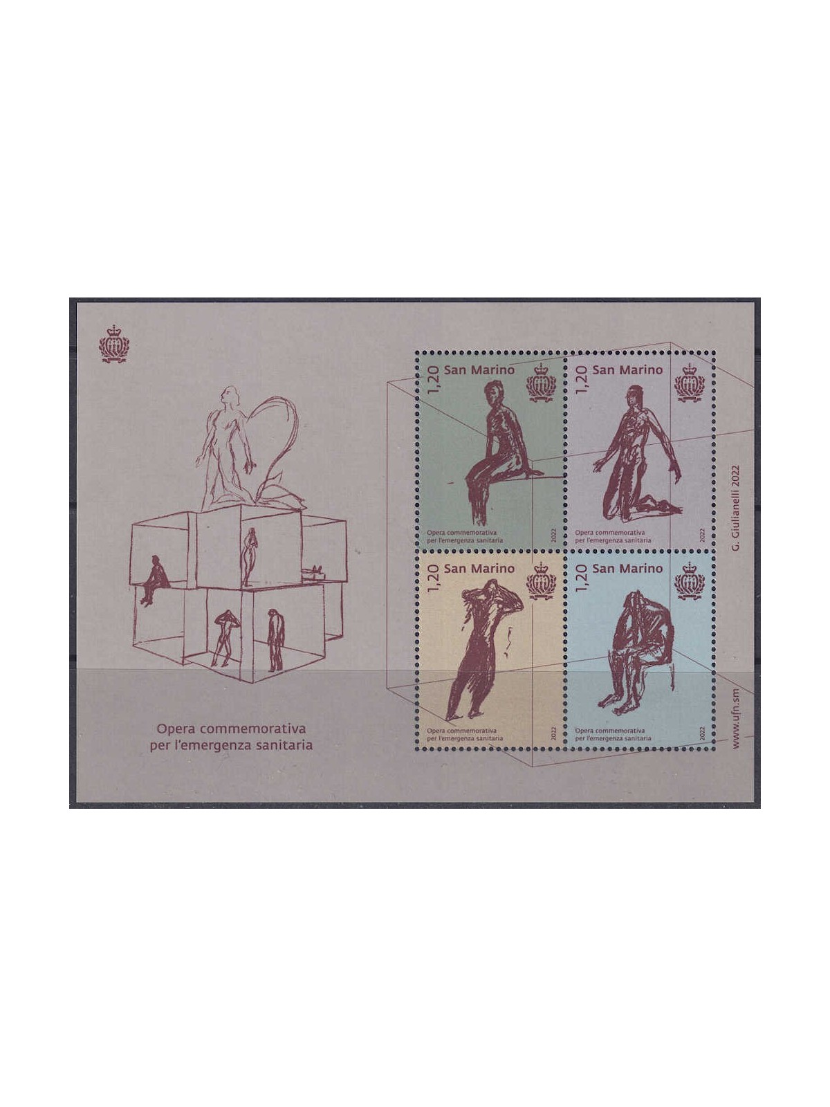 SAN MARINO 2022 Health Emergency s/s MNH**