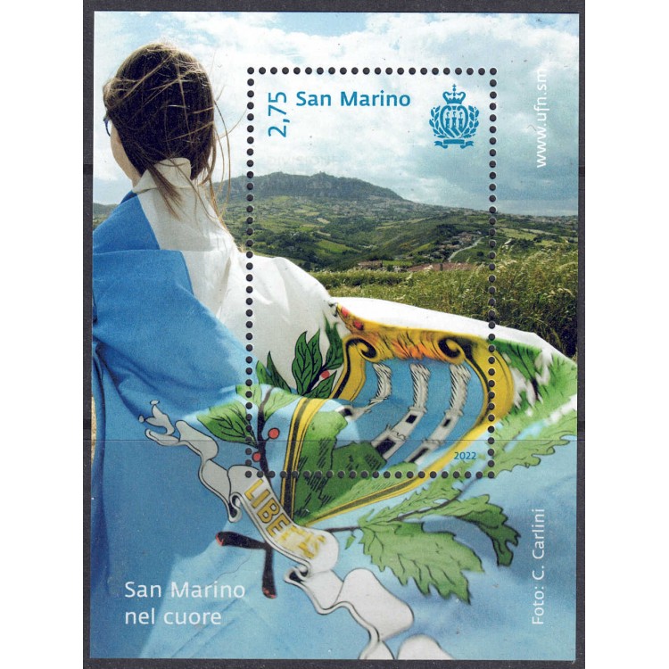 SAN MARINO 2022 San Marino in the heart s/s MNH**