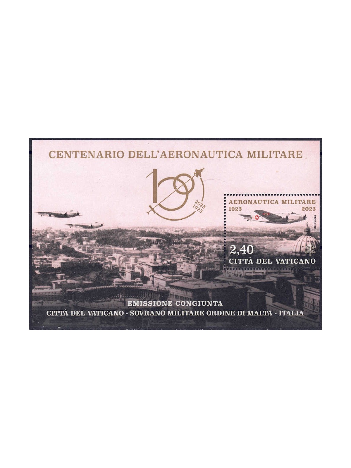 VATICAN 2023 Italian Air Force s/s MNH**