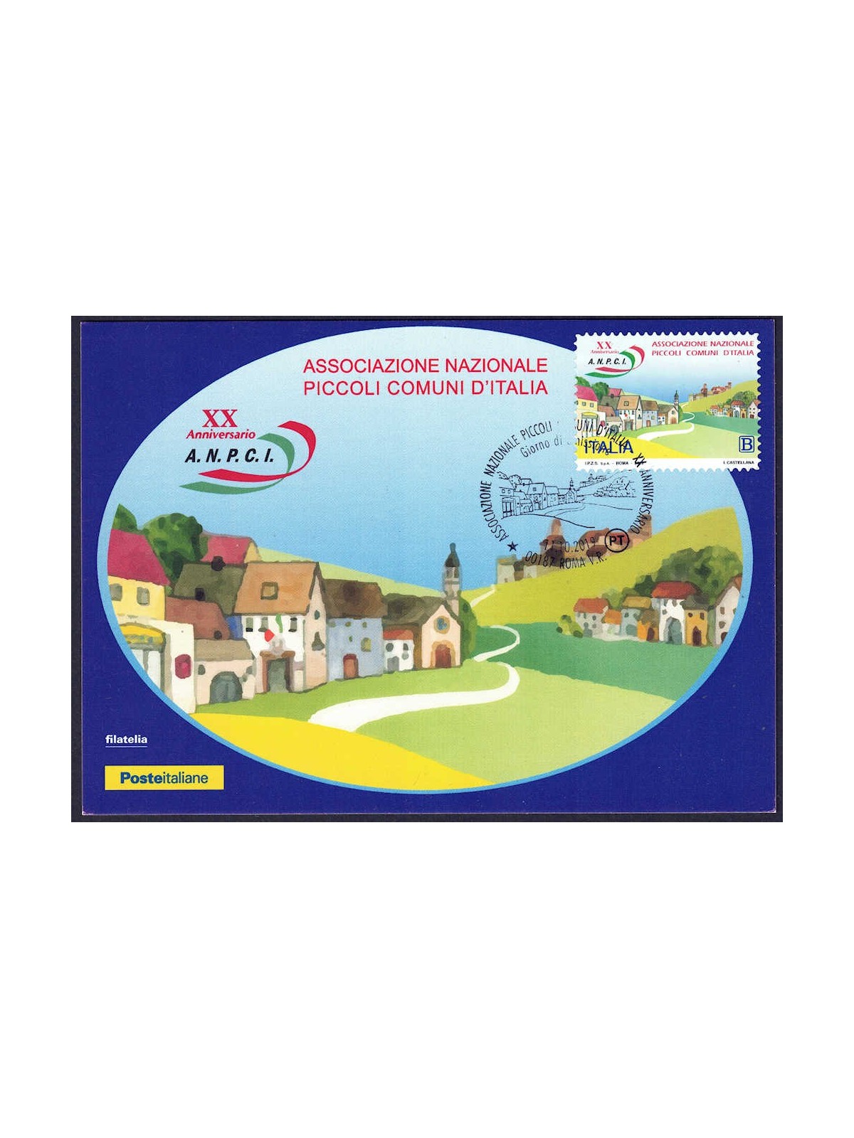 ITALIA 2019 Associazione Nazionale Piccoli Comuni (Cartolina Postale)