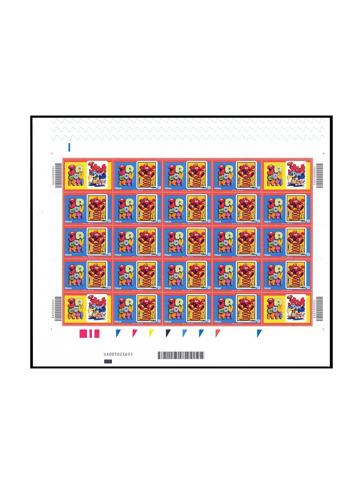ITALY 2023 Benito Jacovitti (full sheet) MNH**