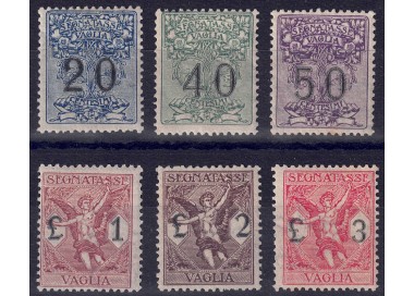 ITALY KINGDOM 1924 Postage Due Money Order 6v MNH**