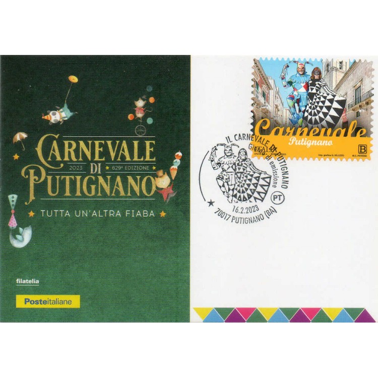 ITALIA 2023 Carnevale di Putignano (Cartolina Postale)