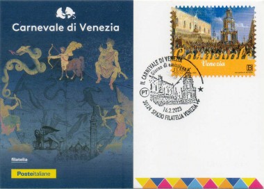 ITALIA 2023 Carnevale di Venezia (Cartolina Postale)