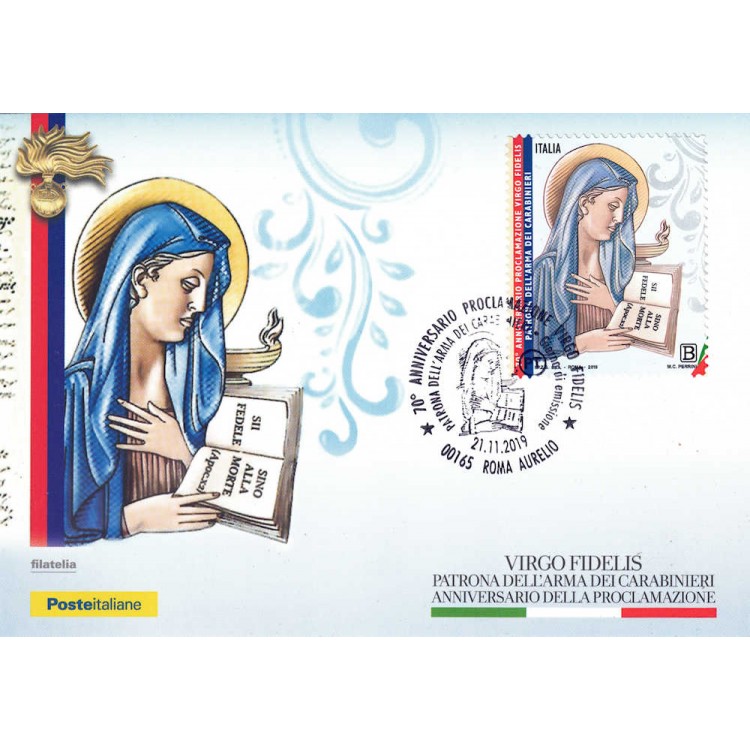 ITALY 2019 Virgo Fidelis (Postcard)