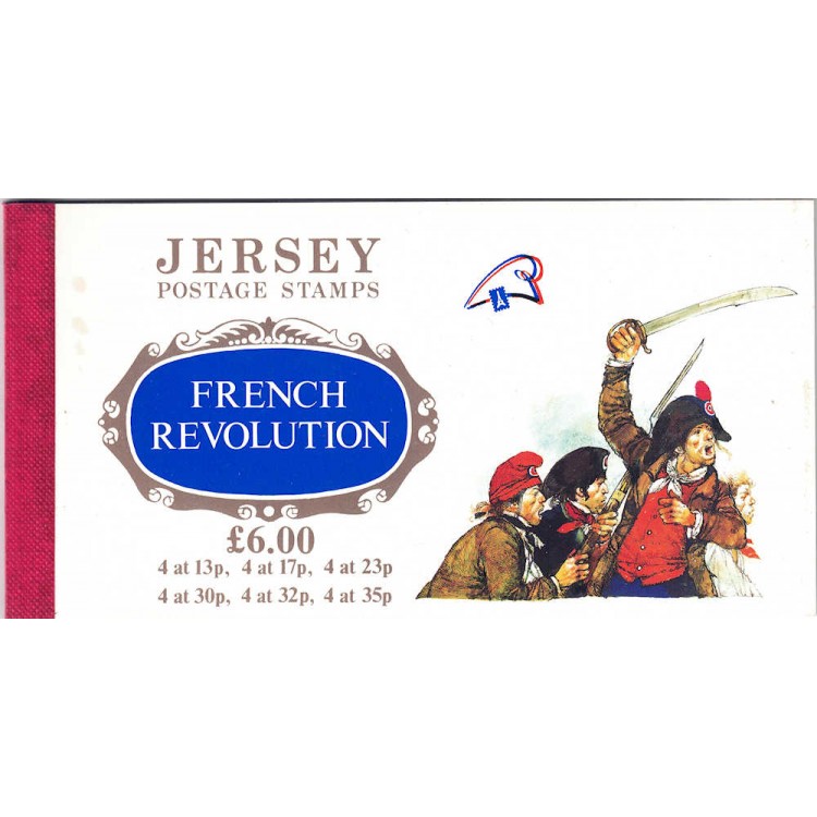 JERSEY 1989 French Revolution booklet MNH**