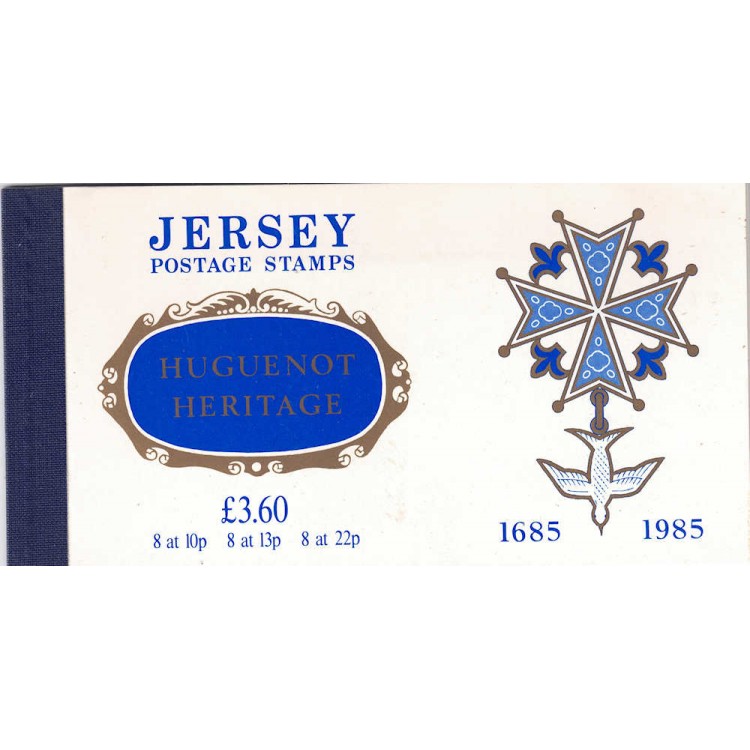 JERSEY 1985 The Huguenots booklet MNH**