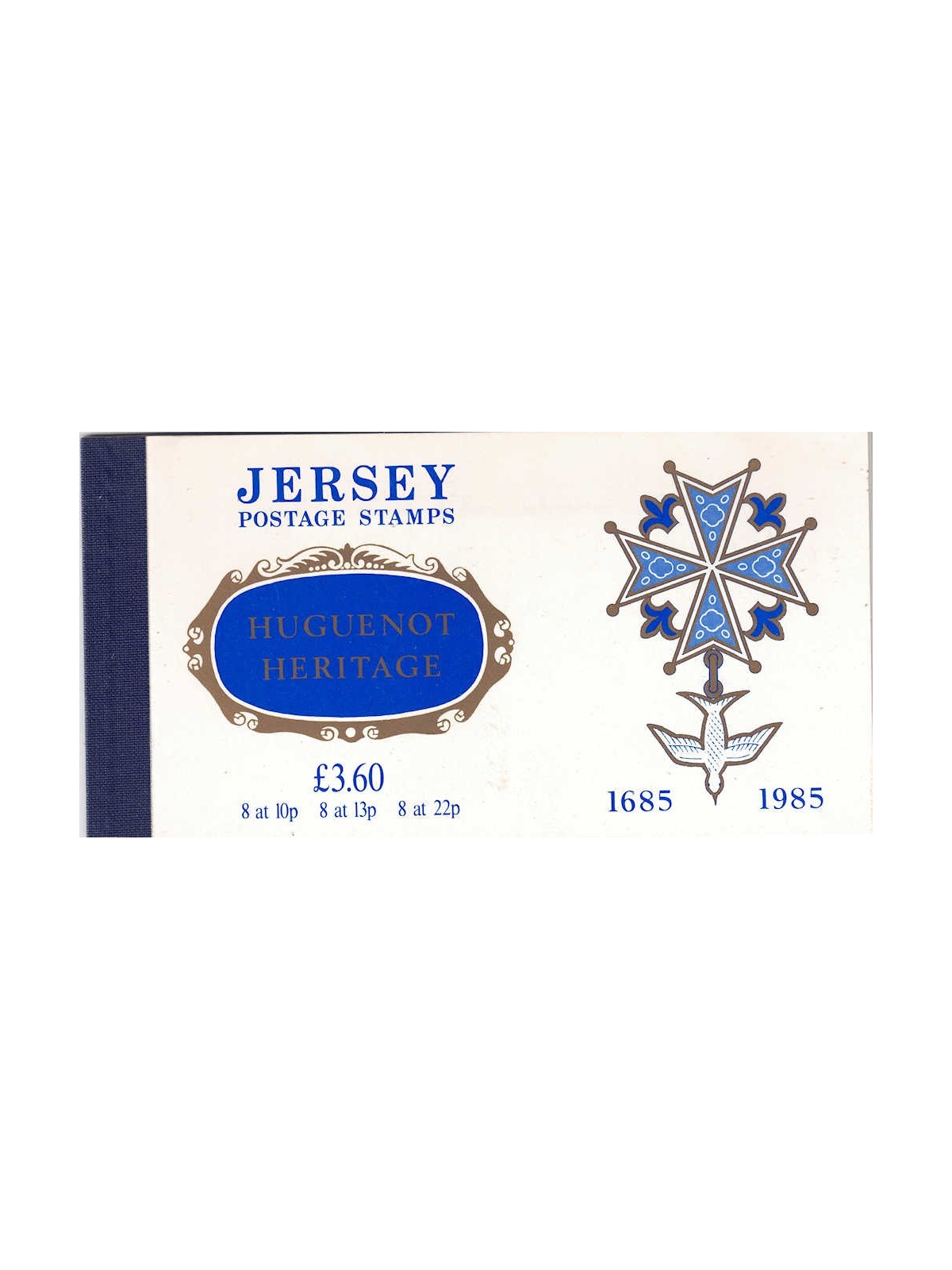 JERSEY 1985 The Huguenots booklet MNH**