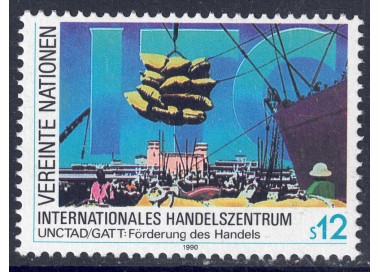 UN VIENNA 1990 Trade Centre MNH**