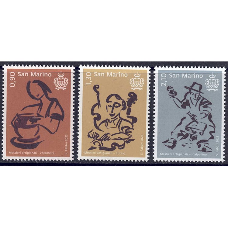 SAN MARINO 2023 Artisan crafts 3v MNH**