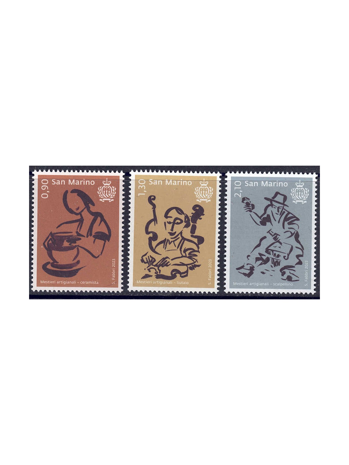 SAN MARINO 2023 Artisan crafts 3v MNH**