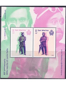 SAN MARINO 2023 Lucio Dalla BF MNH**
