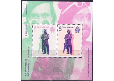 SAN MARINO 2023 Lucio Dalla s/s MNH**