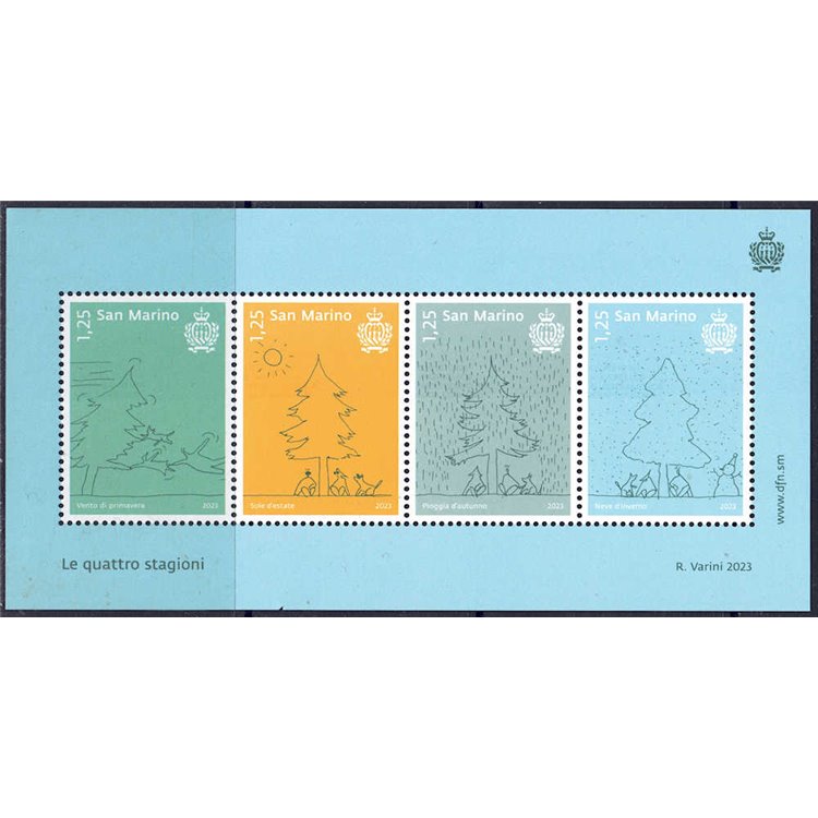 SAN MARINO 2023 Le quattro stagioni BF MNH**