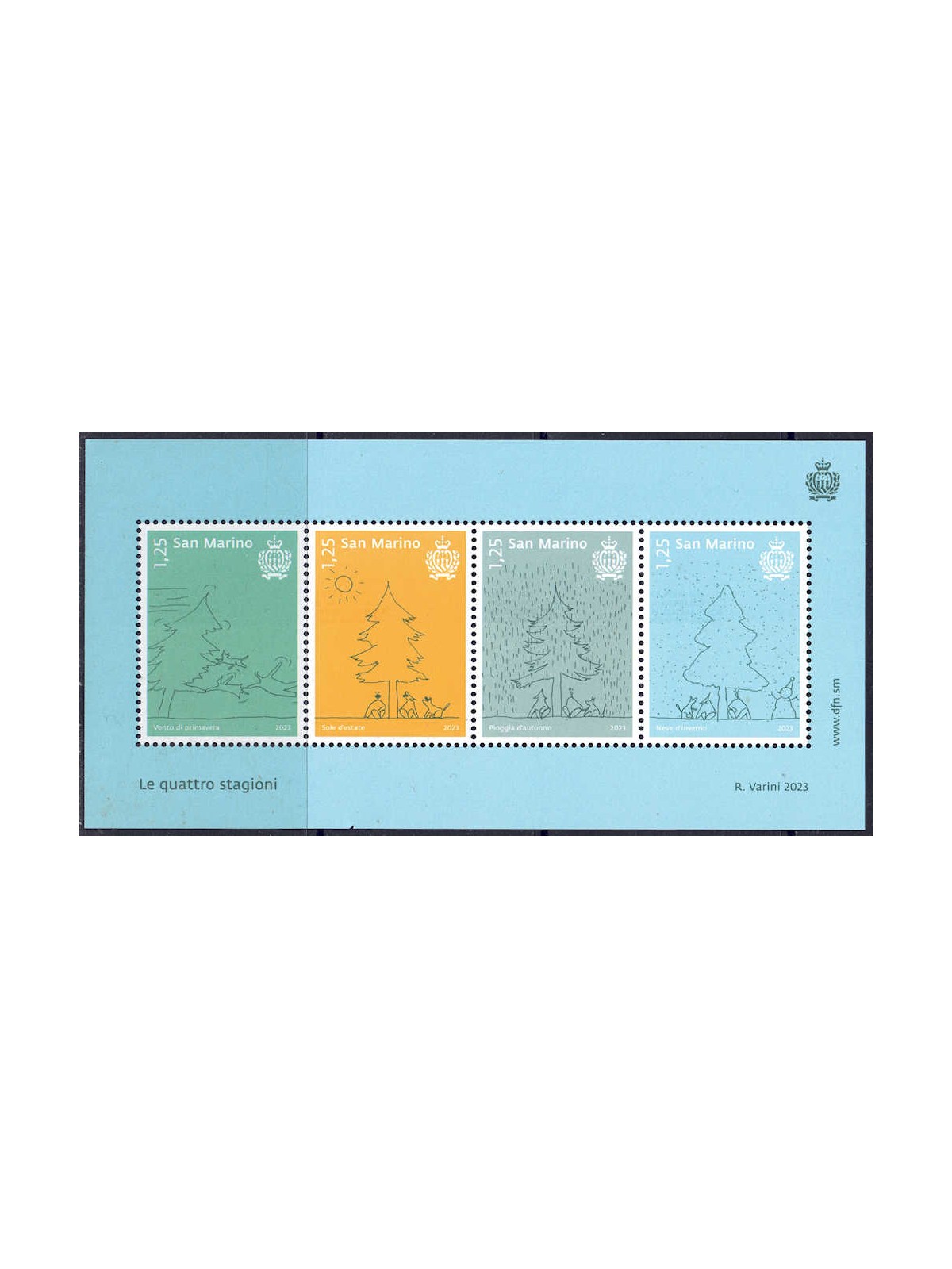 SAN MARINO 2023 Le quattro stagioni BF MNH**