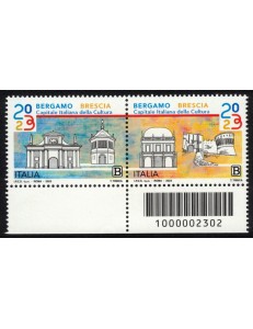 ITALY 2023 Bergamo Brescia capital of culture 2v CB 2302 id