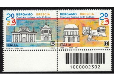 ITALY 2023 Bergamo Brescia capital of culture 2v CB 2302 id