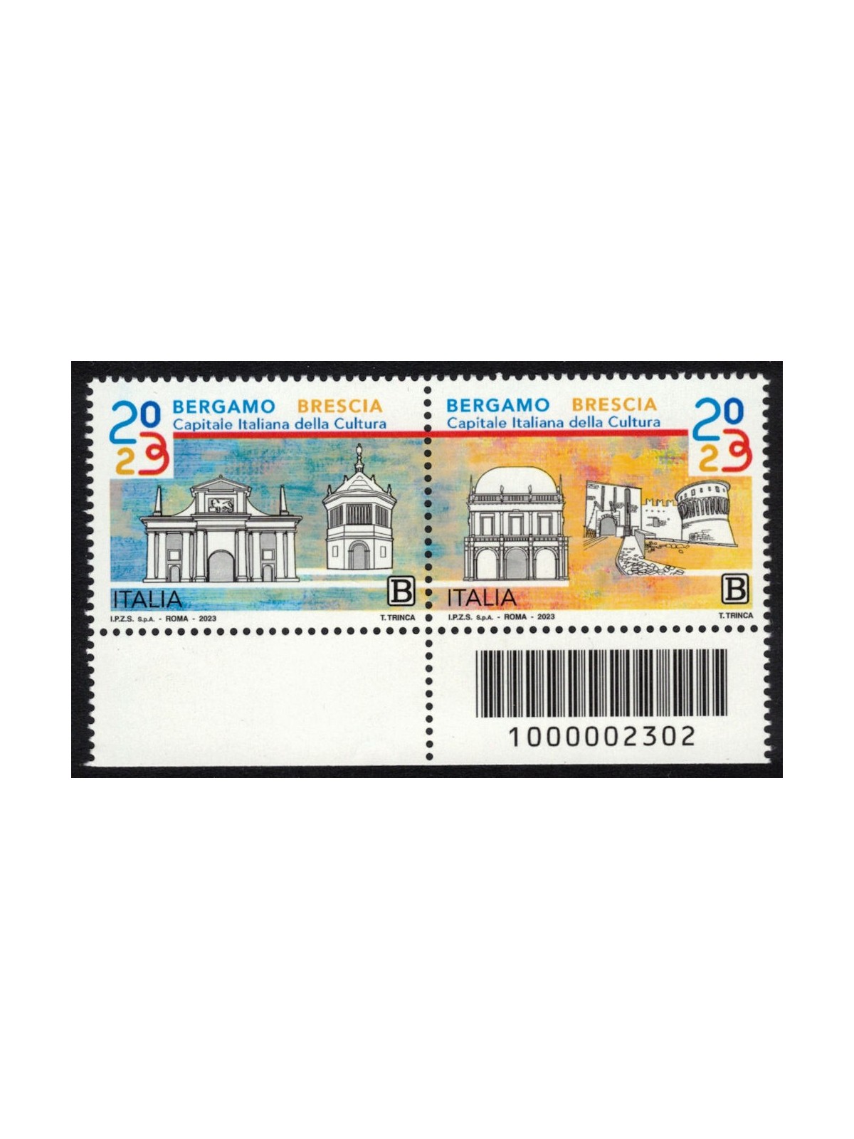 ITALY 2023 Bergamo Brescia capital of culture 2v CB 2302 id