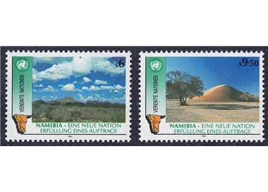ONU VIENNA 1991 Namibia 2v MNH**