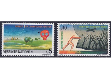 UN VIENNA 1991 Prohibition of Chemical Weapons 2v MNH**