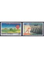 ONU VIENNA 1991 Proibizione armi chimiche 2v MNH**
