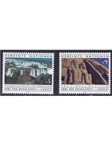 ONU VIENNA 1992 Omaggio all'UNESCO 2v MNH**