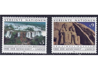 ONU VIENNA 1992 Omaggio all'UNESCO 2v MNH**