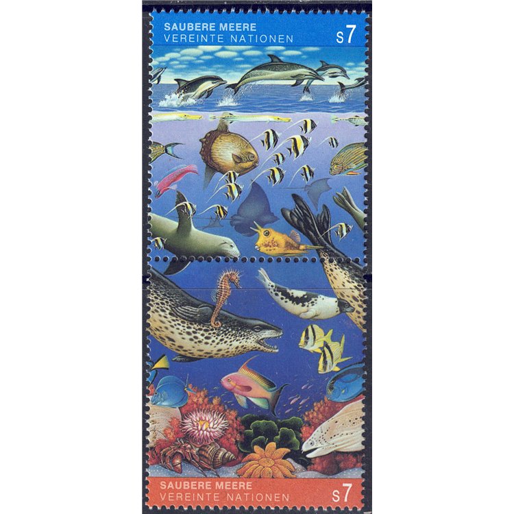 UN VIENNA 1992 Protection of the Marine Environment 2v MNH**