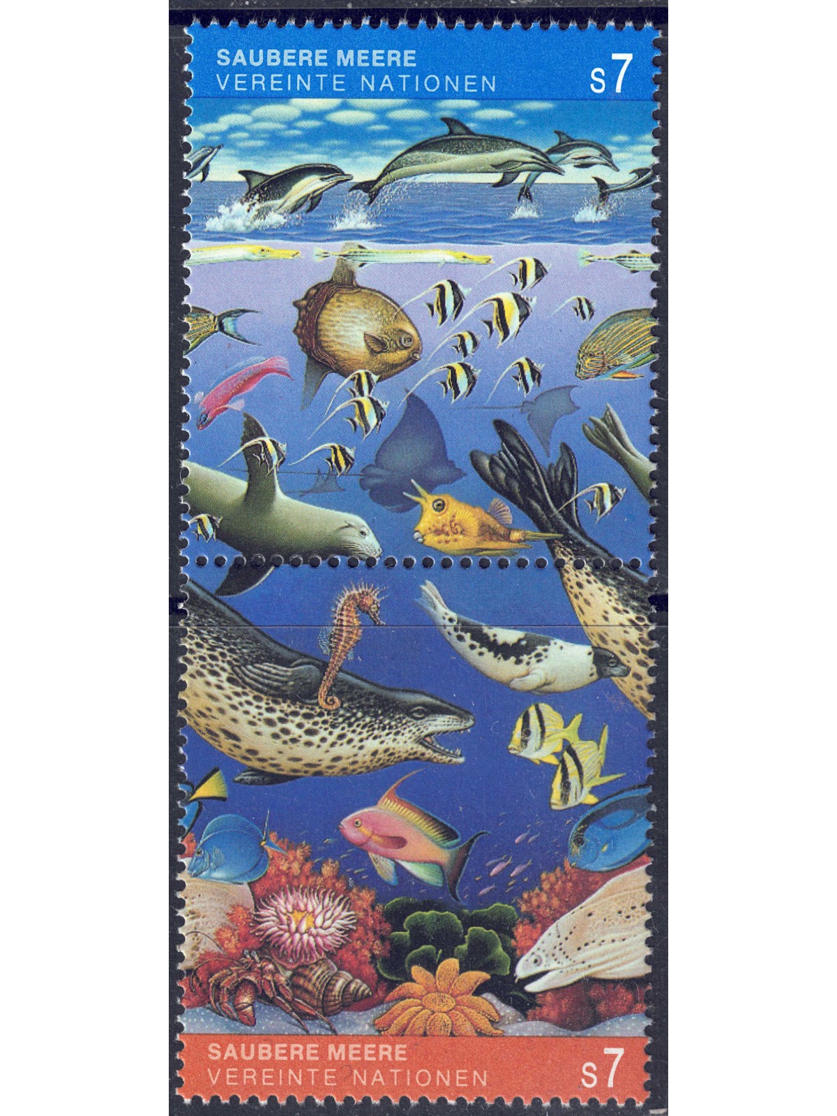 UN VIENNA 1992 Protection of the Marine Environment 2v MNH**