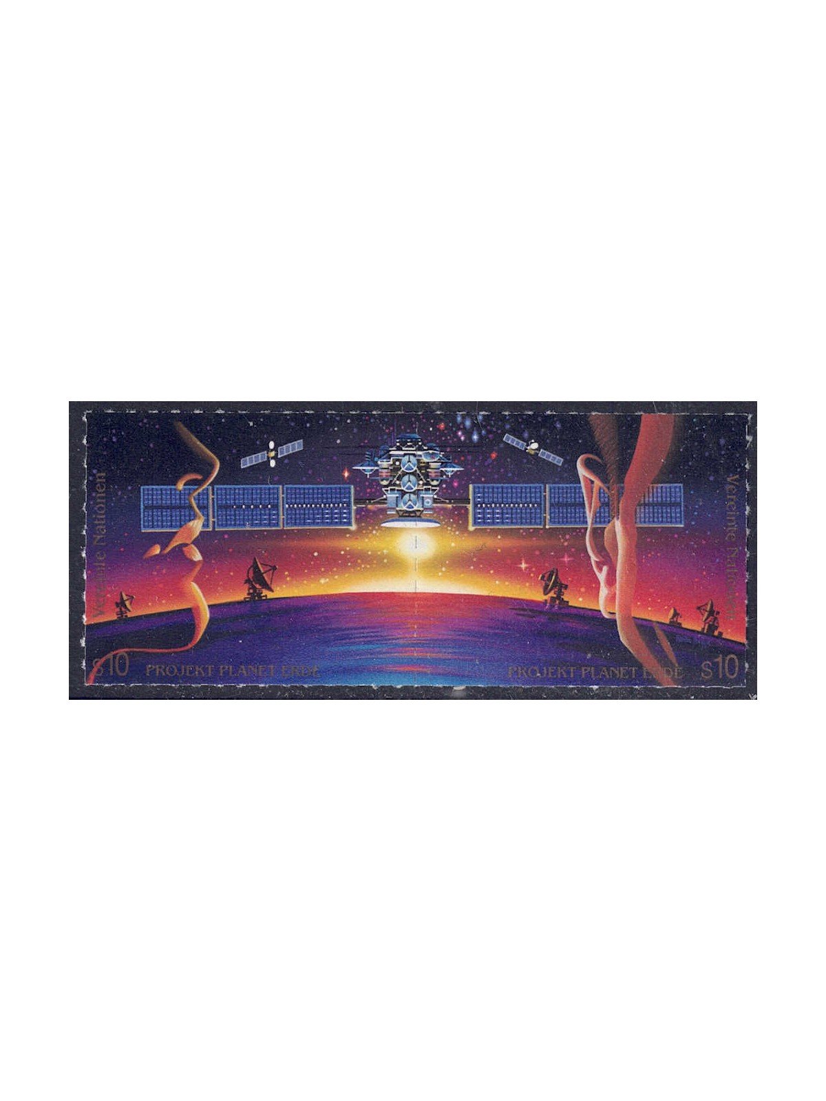 ONU VIENNA 1992 Missione Pianeta Terra 2v MNH**
