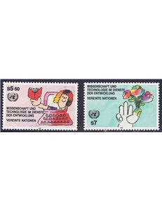 ONU VIENNA 1992 Scienza e tecnologia 2v MNH**