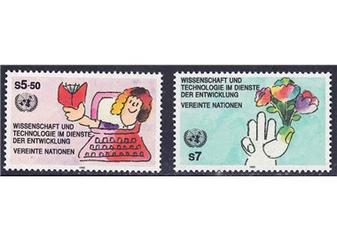 UN VIENNA 1992 Science and Technology 2v MNH**