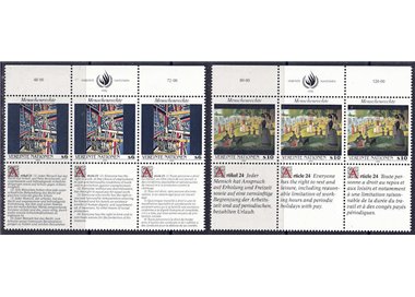 ONU VIENNA 1992 Diritti dell'Uomo 6v MNH**