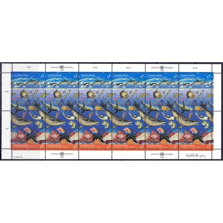 ONU VIENNA 1992 Protezione dell'ambiente marino MF MNH**