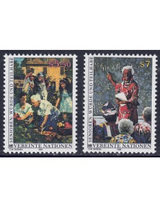 ONU VIENNA 1993 Anziani attivi e rispettati 2v MNH**
