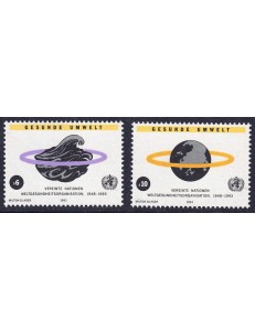 UN VIENNA 1993 World Health Organization 2v MNH**