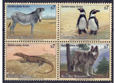 ONU VIENNA 1993 Protezione della natura 4v MNH**