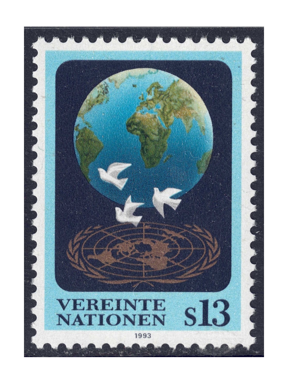 ONU VIENNA 1993 Serie ordinaria MNH**