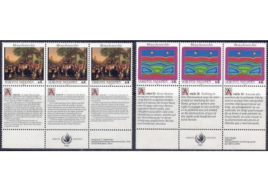 UN VIENNA 1993 Human Rights 6v MNH**