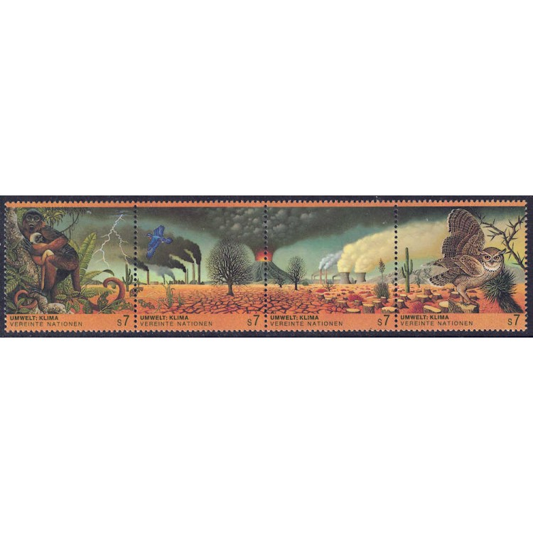 UN VIENNA 1993 Environment-Climate 4v MNH**