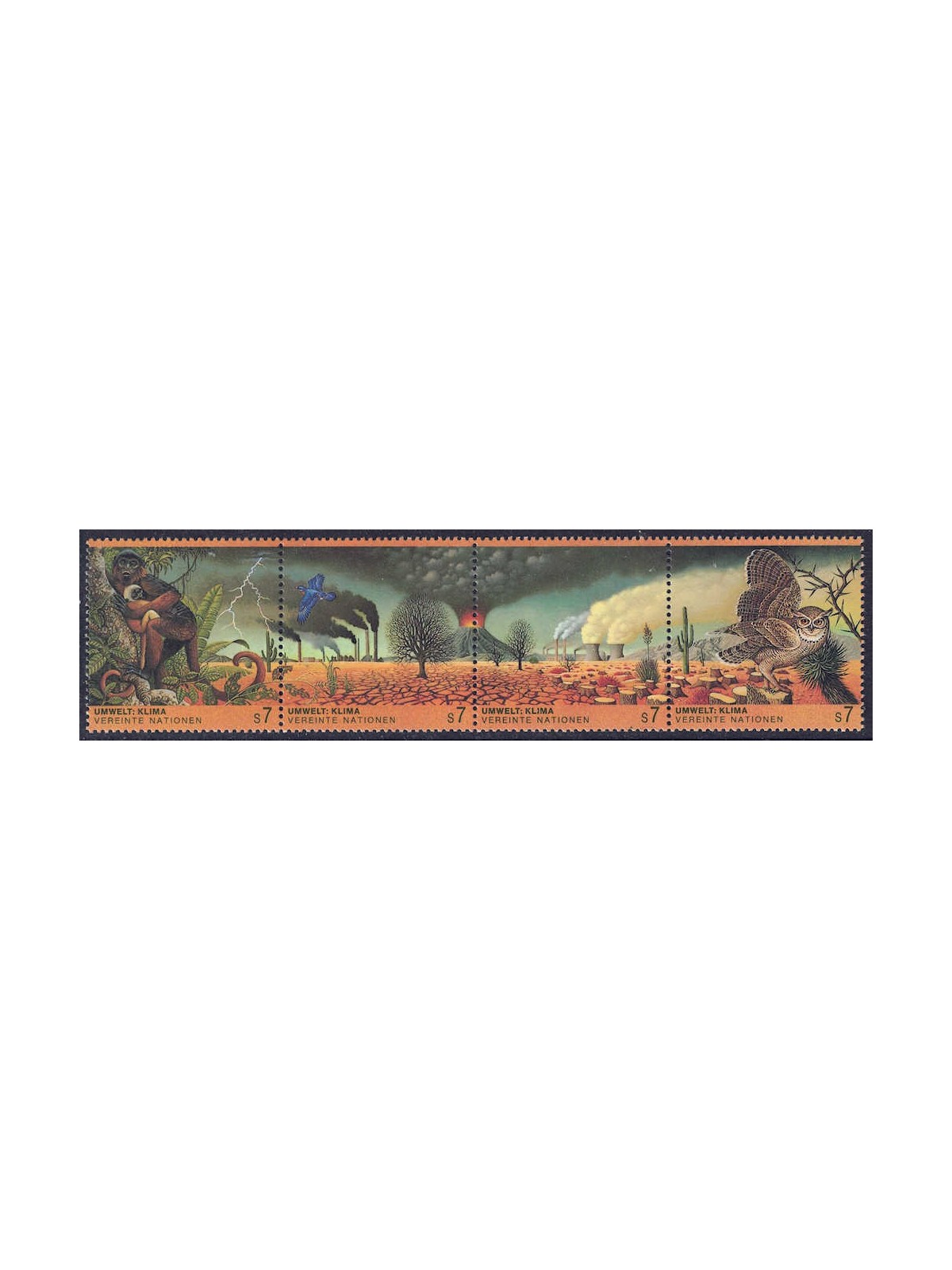 ONU VIENNA 1993 Ambiente-Clima 4v MNH**