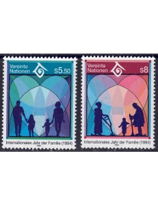 UN VIENNA 1994 Year of the Family 2v MNH**