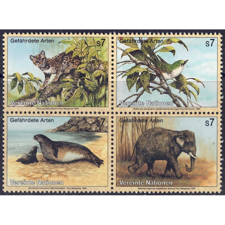 ONU VIENNA 1994 Protezione della natura 4v MNH**