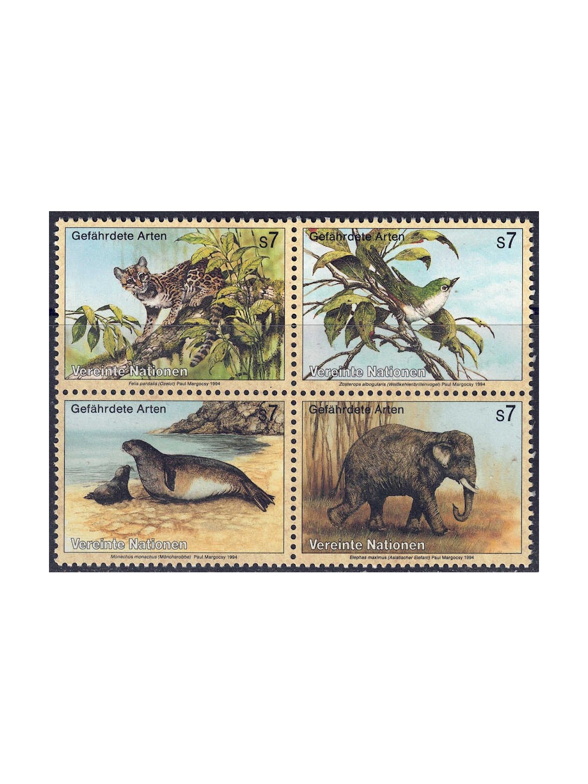 UN VIENNA 1994 Nature Protection 4v MNH**
