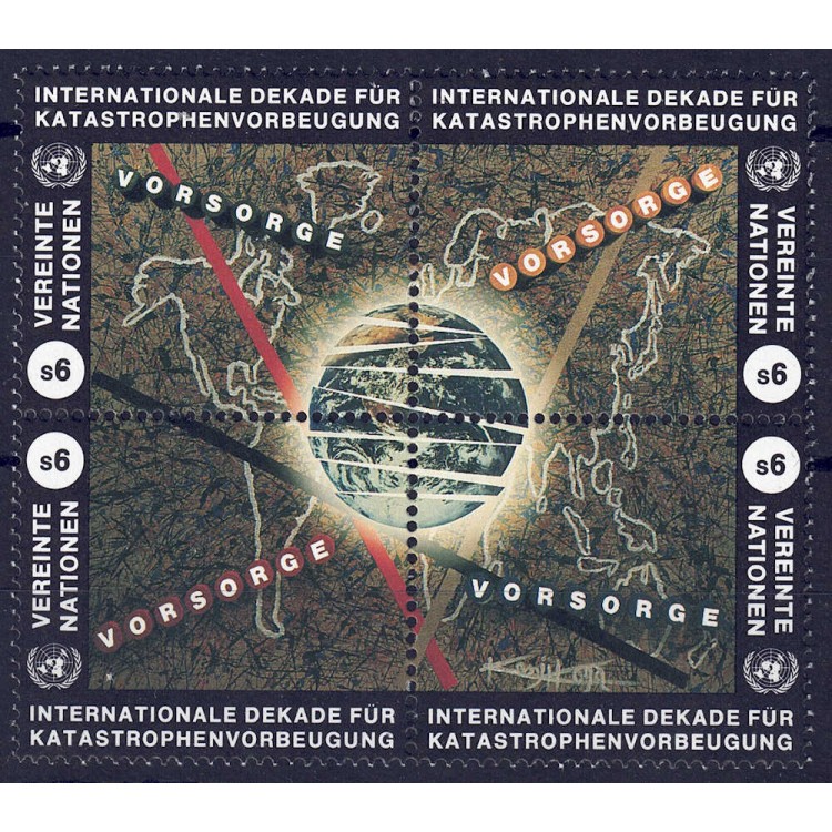 UN VIENNA 1994 Natural disasters 4v MNH**