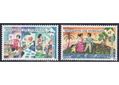 UN VIENNA 1994 Population Conference 2v MNH**