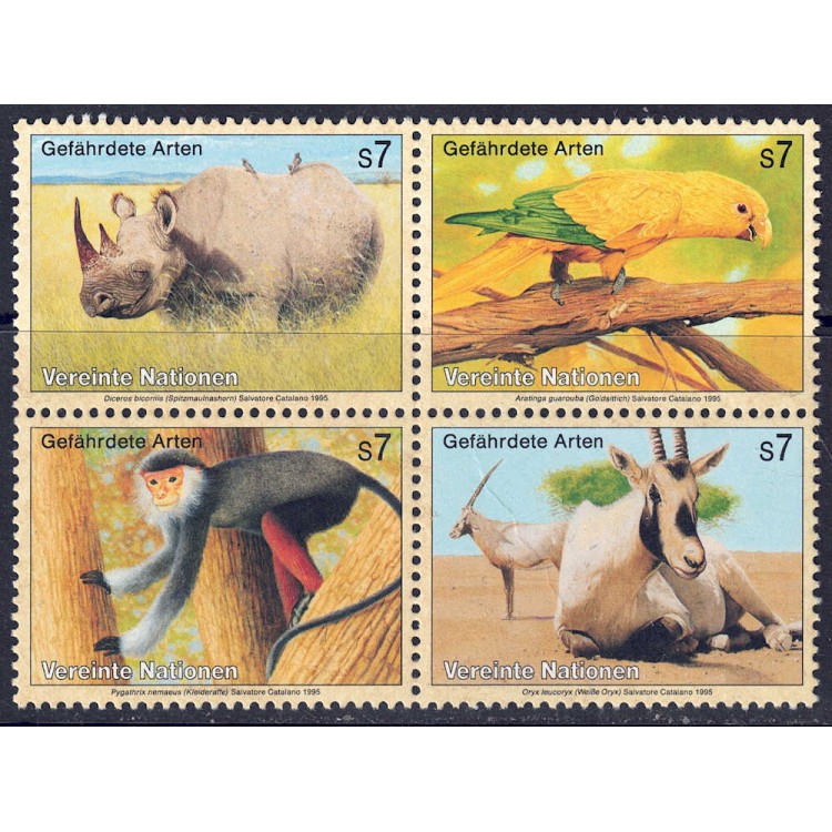 UN VIENNA 1995 Nature Protection 4v MNH**