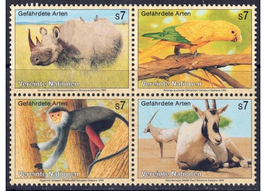 UN VIENNA 1995 Nature Protection 4v MNH**