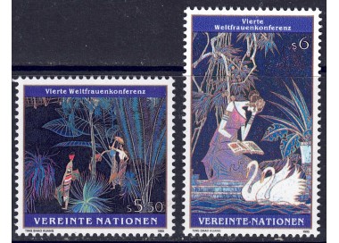 ONU VIENNA 1995 Conferenza delle Donne 2v MNH**